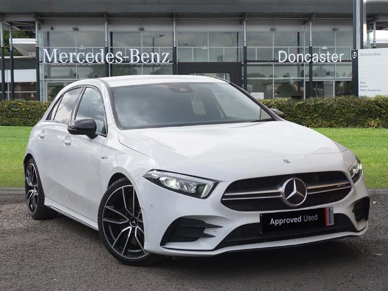 Used 2022 MERCEDES-BENZ A Class 2.0 A35 AMG Edition (Premium) Hatchback 5dr Petrol 7G-DCT 4MATIC Euro 6 (s/s) (306 ps) White at JCT600