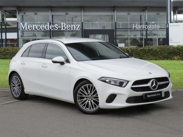 Used 2022 MERCEDES-BENZ A Class 1.3 A180 Sport Edition (Executive) Hatchback 5dr Petrol 7G-DCT Euro 6 (s/s) (136 ps) Digital White Metallic at JCT600