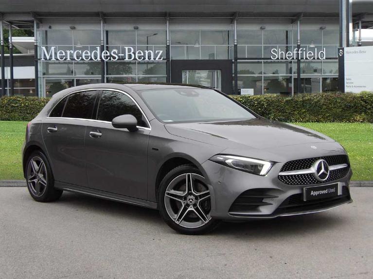 Used 2020 MERCEDES-BENZ A Class 1.3 A250e 15.6kWh AMG Line (Premium 2) Hatchback 5dr Petrol Plug-in Hybrid 8G-DCT Euro 6 (s/s) (218 ps) Grey at JCT600