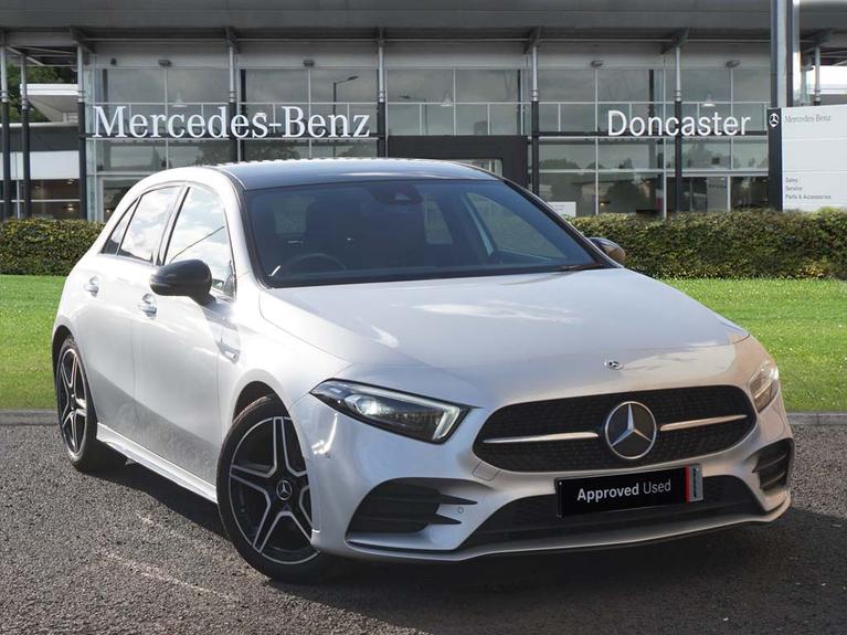 Used 2021 MERCEDES-BENZ A Class 1.3 A200 AMG Line Edition (Premium Plus) Hatchback 5dr Petrol 7G-DCT Euro 6 (s/s) (163 ps) Silver at JCT600