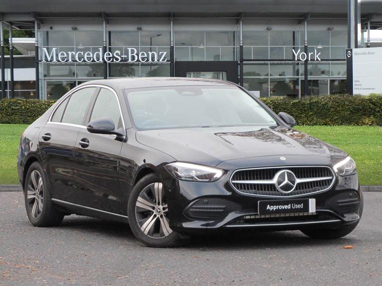 Used 2022 MERCEDES-BENZ C Class 2.0 C220dh MHEV Sport Saloon 4dr Diesel Hybrid G-Tronic+ Euro 6 (s/s) (220 ps) Black at JCT600