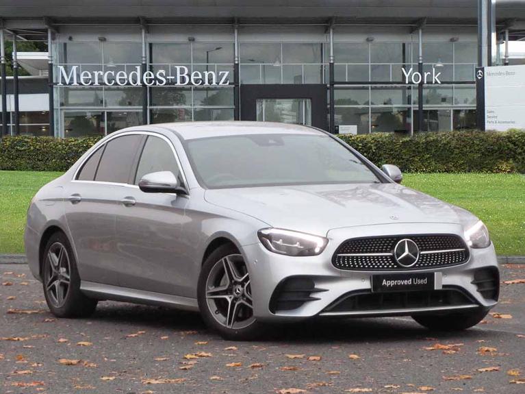 Used 2022 MERCEDES-BENZ E Class 2.0 E220dh MHEV AMG Line Saloon 4dr Diesel Hybrid G-Tronic+ Euro 6 (s/s) (220 ps) Silver at JCT600