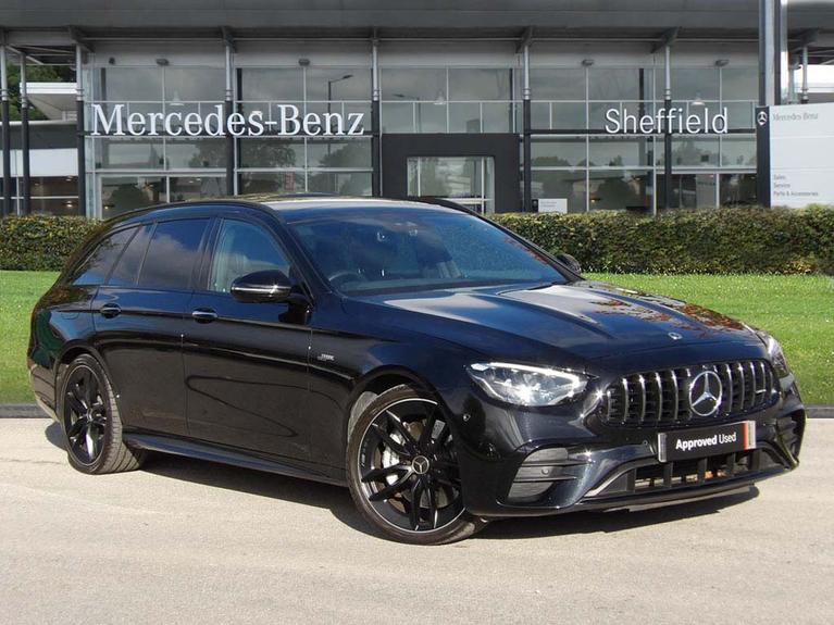 Used 2021 MERCEDES-BENZ E Class 3.0 E53h BiTurbo MHEV AMG Night Edition (Premium Plus) Estate 5dr Petrol Hybrid SpdS TCT 4MATIC+ Euro 6 (s/s) (457 ps) Black at JCT600