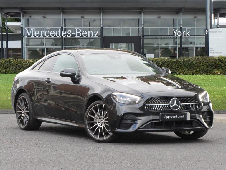 Used 2022 MERCEDES-BENZ E Class 2.0 E300dh MHEV AMG Line Night Edition (Premium Plus) Coupe 2dr Diesel Hybrid G-Tronic+ 4MATIC Euro 6 (s/s) (285 ps) Black at JCT600