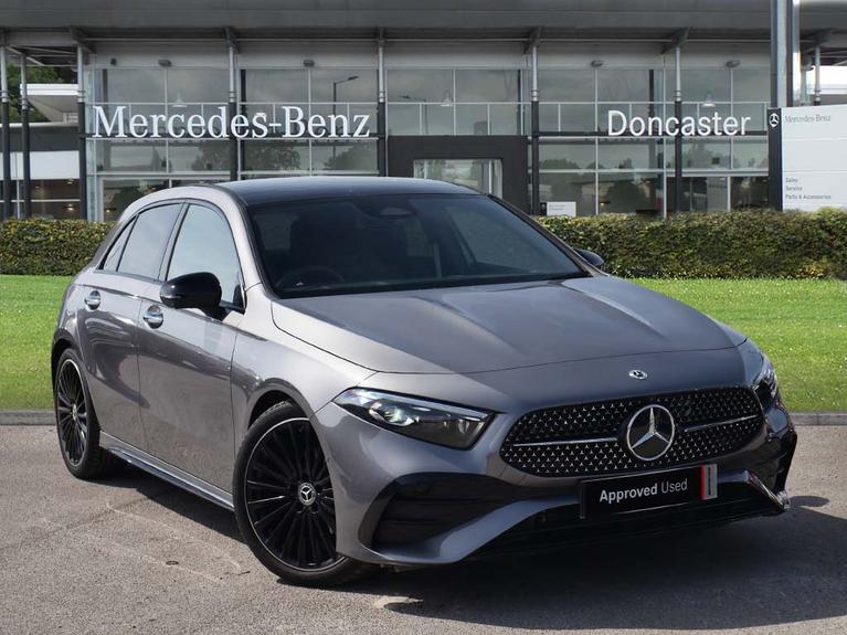 Used 2025 MERCEDES-BENZ A Class 2.0 A200d AMG Line (Premium Plus) Hatchback 5dr Diesel 8G-DCT Euro 6 (s/s) (150 ps) Grey at JCT600