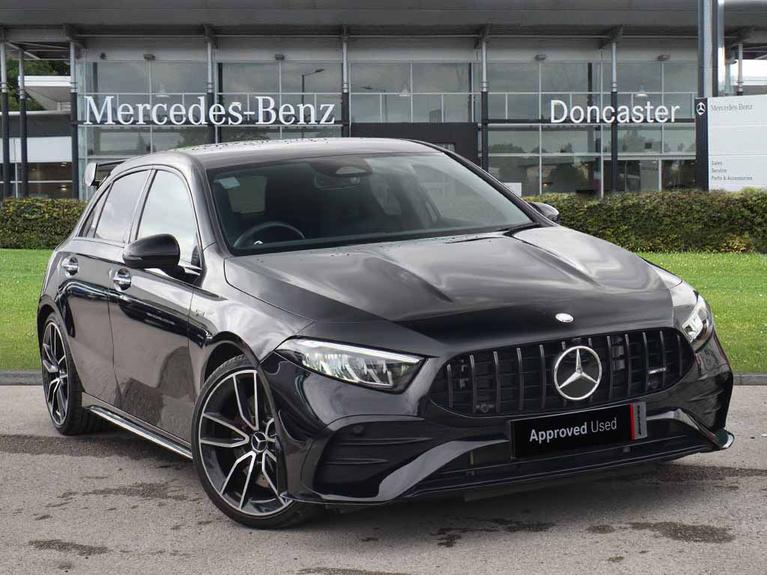 Used 2025 MERCEDES-BENZ A Class 2.0 A35h MHEV AMG Touring Edition Hatchback 5dr Petrol Hybrid 7G-DCT 4MATIC Euro 6 (s/s) (320 ps) Black at JCT600