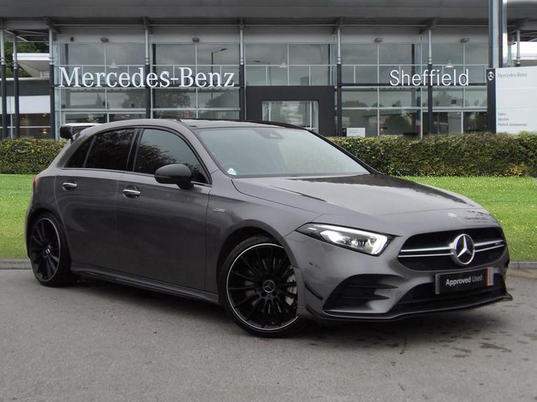 Used 2022 MERCEDES-BENZ A Class 2.0 A35 AMG (Premium Plus) Hatchback 5dr Petrol 7G-DCT 4MATIC Euro 6 (s/s) (306 ps) Grey at JCT600