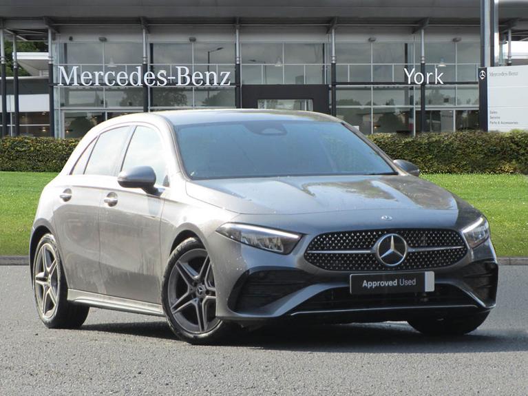 Used 2024 Mercedes-Benz A Class 1.3 A180h MHEV AMG Line (Premium) Hatchback 5dr Petrol Hybrid 7G-DCT Euro 6 (s/s) (150 ps) Grey at JCT600