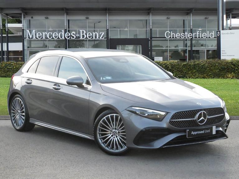 Used 2024 MERCEDES-BENZ A Class 1.3 A200h MHEV AMG Line (Premium Plus) Hatchback 5dr Petrol Hybrid 7G-DCT Euro 6 (s/s) (177 ps) Grey at JCT600