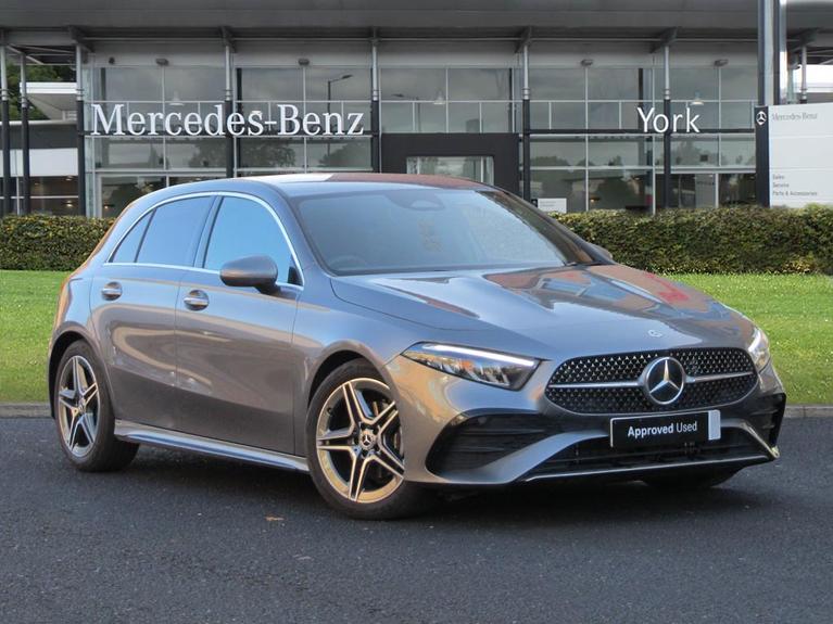 Used 2024 MERCEDES-BENZ A Class 1.3 A200h MHEV AMG Line (Premium) Hatchback 5dr Petrol Hybrid 7G-DCT Euro 6 (s/s) (177 ps) Grey at JCT600