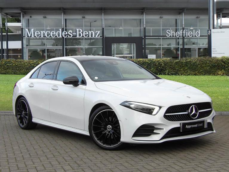 Used 2022 MERCEDES-BENZ A Class A200d AMG Line Premium Plus Night Edition 4dr Auto White at JCT600