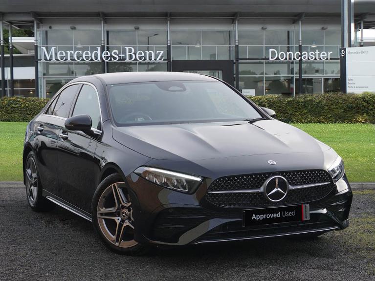 Used 2024 MERCEDES-BENZ A Class 1.3 A200h MHEV AMG Line (Executive) Saloon 4dr Petrol Hybrid 7G-DCT Euro 6 (s/s) (177 ps) Black at JCT600