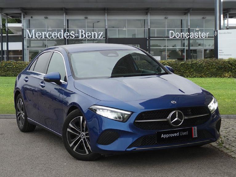 Used 2024 MERCEDES-BENZ A Class 1.3 A200h MHEV Sport (Executive) Saloon 4dr Petrol Hybrid 7G-DCT Euro 6 (s/s) (177 ps) Blue at JCT600