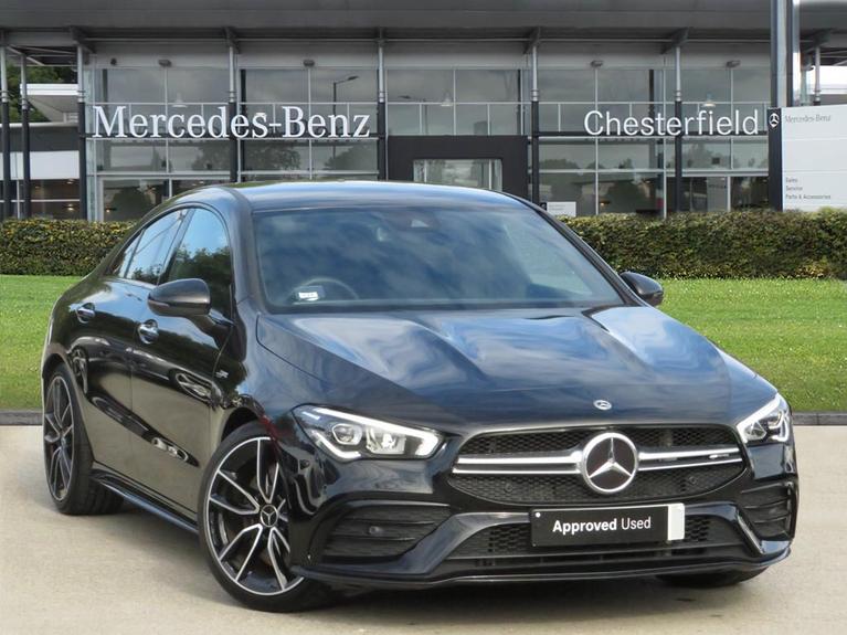 Used 2024 MERCEDES-BENZ CLA Class 2.0 CLA35h MHEV AMG (Premium) Coupe 4dr Petrol Hybrid 8G-DCT 4MATIC Euro 6 (s/s) (320 ps) Black at JCT600