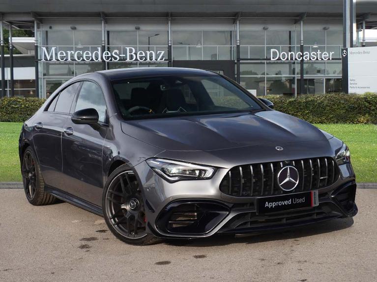 Used 2023 MERCEDES-BENZ Cla Class 2.0 CLA45 AMG S Plus Coupe 4dr Petrol 8G-DCT 4MATIC+ Euro 6 (s/s) (421 ps) Grey at JCT600