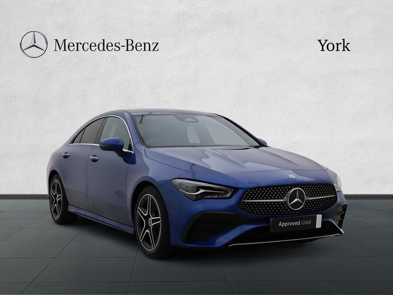 Used 2025 MERCEDES-BENZ CLA Class 1.3 CLA180h MHEV AMG Line (Executive) Coupe 4dr Petrol Hybrid 7G-DCT Euro 6 (s/s) (150 ps) Blue at JCT600