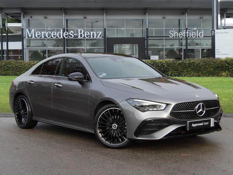 Used 2023 MERCEDES-BENZ CLA Class 1.3 CLA180h MHEV AMG Line (Premium Plus) Coupe 4dr Petrol Hybrid 7G-DCT Euro 6 (s/s) (150 ps) Grey at JCT600