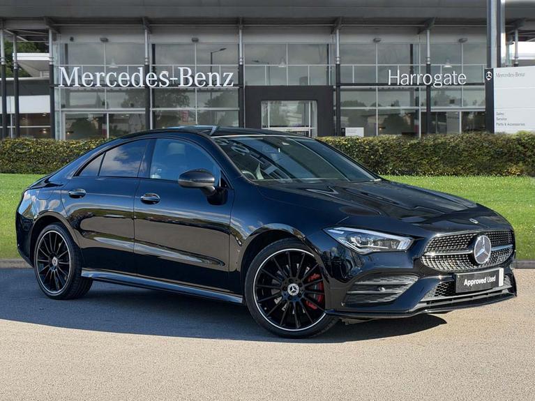 Used 2023 MERCEDES-BENZ Cla Class CLA 250e AMG Line Premium + Night Ed 4dr Tip Auto Black at JCT600