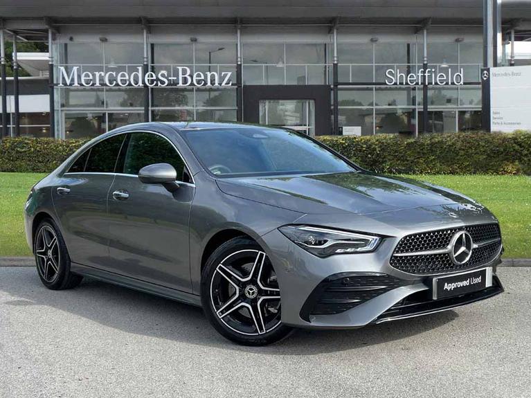 Used 2025 MERCEDES-BENZ CLA Class 1.3 CLA200h MHEV AMG Line (Executive) Coupe 4dr Petrol Hybrid 7G-DCT Euro 6 (s/s) (177 ps) Grey at JCT600
