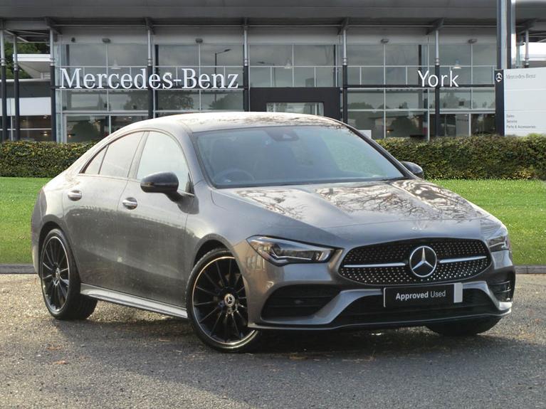 Used 2023 MERCEDES-BENZ CLA Class 1.3 CLA200 AMG Line Night Edition (Premium Plus) Coupe 4dr Petrol 7G-DCT Euro 6 (s/s) (163 ps) Grey at JCT600