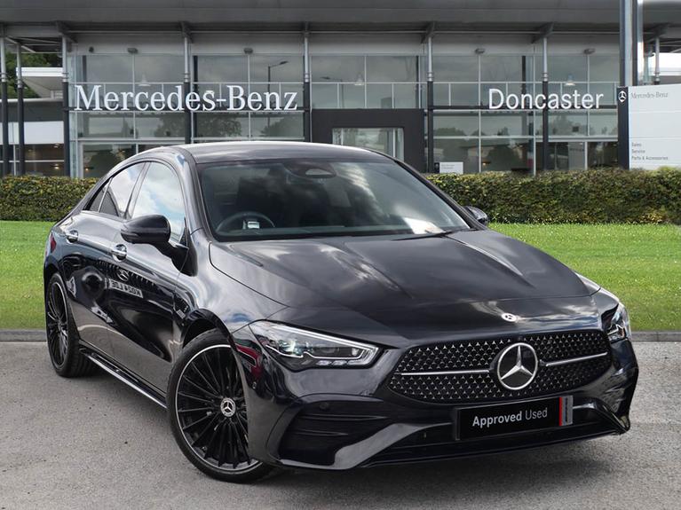 Used 2025 MERCEDES-BENZ CLA Class 1.3 CLA200h MHEV AMG Line (Premium Plus) Coupe 4dr Petrol Hybrid 7G-DCT Euro 6 (s/s) (177 ps) Black at JCT600