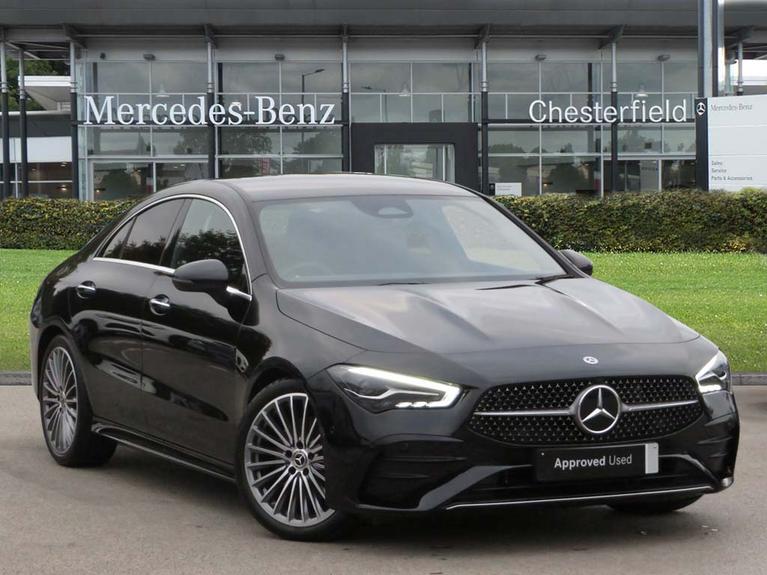 Used 2024 MERCEDES-BENZ CLA Class 1.3 CLA200h MHEV AMG Line (Premium) Coupe 4dr Petrol Hybrid 7G-DCT Euro 6 (s/s) (177 ps) Black at JCT600