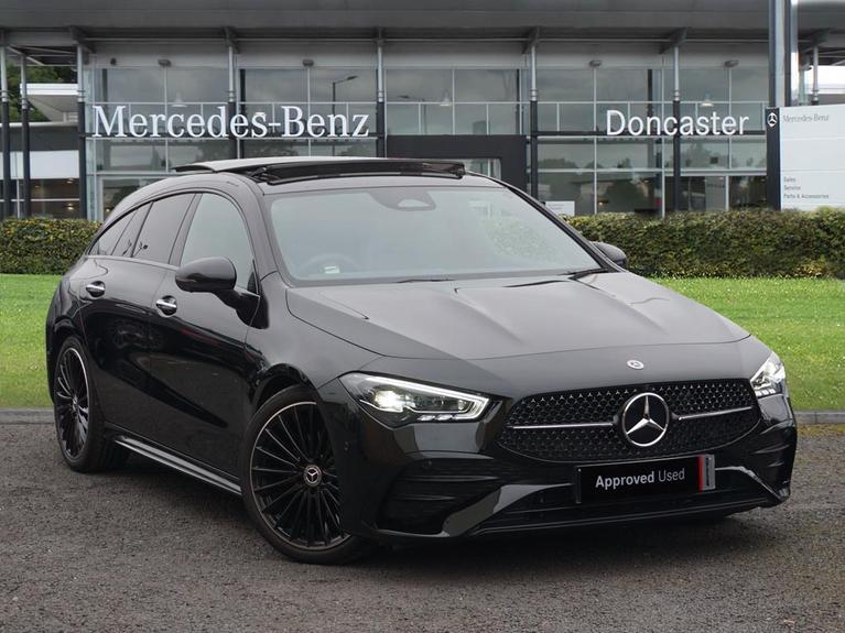 Used 2024 MERCEDES-BENZ CLA Class 1.3 CLA180h MHEV AMG Line (Premium Plus) Shooting Brake 5dr Petrol Hybrid 7G-DCT Euro 6 (s/s) (150 ps) Black at JCT600