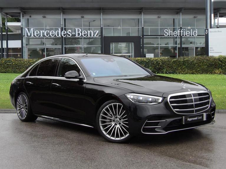 Used 2023 MERCEDES-BENZ S Class 3.0 S450L d MHEV AMG Line (Premium Plus) Saloon 4dr Diesel Hybrid G-Tronic+ 4MATIC Euro 6 (s/s) (367 ps) Black at JCT600