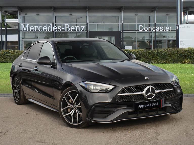 Used 2023 MERCEDES-BENZ C Class 2.0 C220dh MHEV AMG Line (Premium Plus) Saloon 4dr Diesel Hybrid G-Tronic+ Euro 6 (s/s) (220 ps) Grey at JCT600