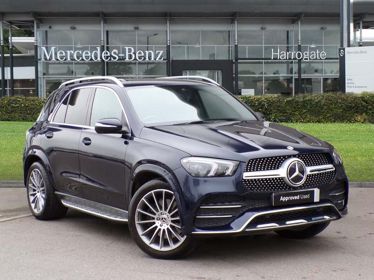 Used 2021 MERCEDES-BENZ Gle 2.0 GLE300d AMG Line (Premium) SUV 5dr Diesel G-Tronic 4MATIC Euro 6 (s/s) (245 ps) Cavansite Blue Metallic at JCT600