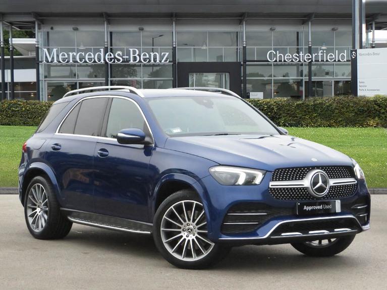 Used 2021 MERCEDES-BENZ Gle 2.0 GLE300d AMG Line (Premium) SUV 5dr Diesel G-Tronic 4MATIC Euro 6 (s/s) (245 ps) Blue at JCT600