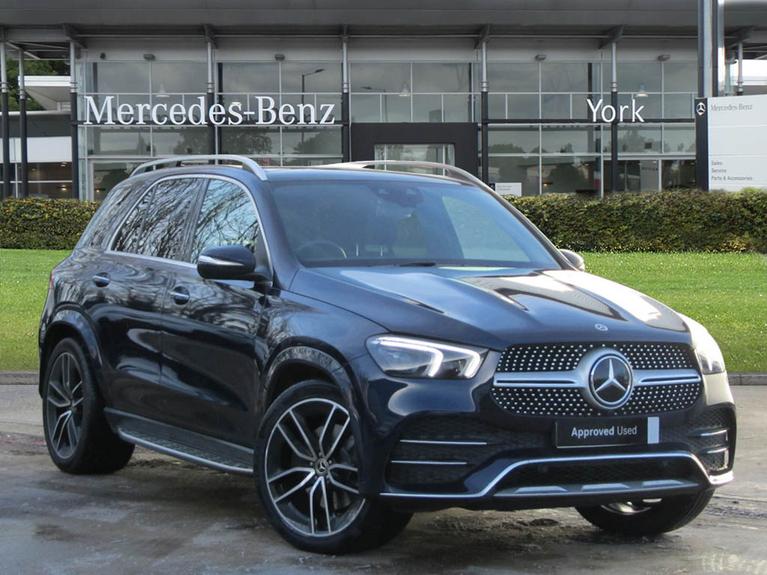 Used 2021 MERCEDES-BENZ Gle 2.9 GLE400d AMG Line (Premium Plus) SUV 5dr Diesel G-Tronic 4MATIC Euro 6 (s/s) (7 Seat) (330 ps) Blue at JCT600