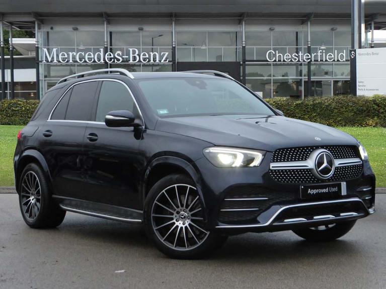 Used 2022 MERCEDES-BENZ Gle 2.9 GLE 400d AMG Line Premium SUV 5dr Diesel G-Tronic 4MATIC EURO 6 (s/s) (7 Seat) (330ps) cavansite blue at JCT600