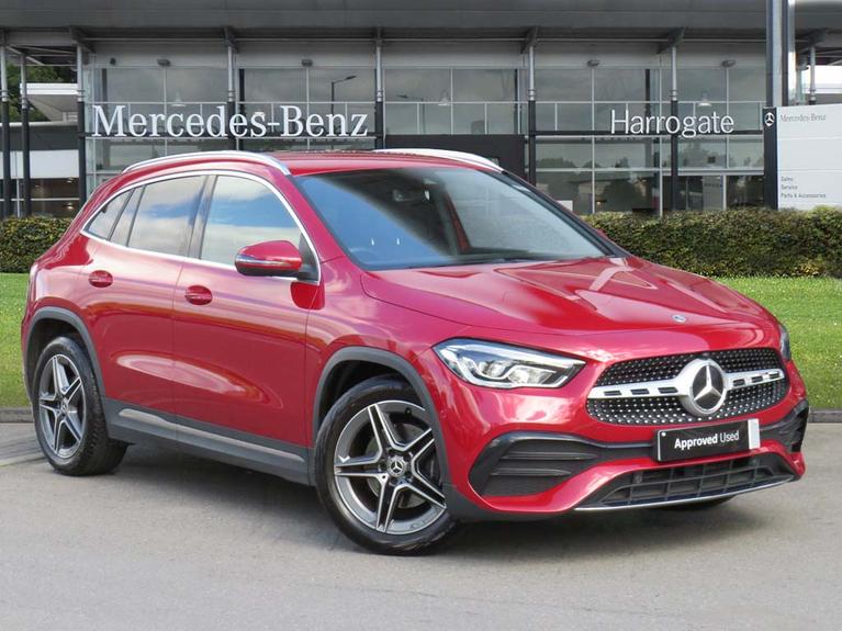 Used 2022 MERCEDES-BENZ GLA 1.3 GLA200 AMG Line (Executive) SUV 5dr Petrol 7G-DCT Euro 6 (s/s) (163 ps) Manufaktur Patagonia Red Metallic at JCT600