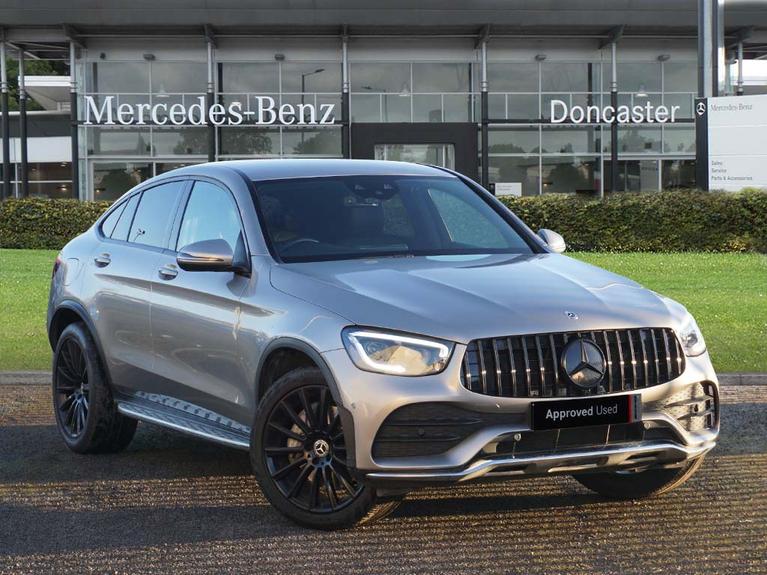 Used 2020 MERCEDES-BENZ Glc 2.0 GLC300d AMG Line (Premium) Coupe 5dr Diesel G-Tronic+ 4MATIC Euro 6 (s/s) (245 ps) Silver at JCT600