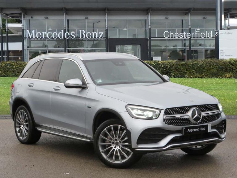 Used 2021 MERCEDES-BENZ Glc 2.0 GLC300de 13.5kWh AMG Line (Premium) SUV 5dr Diesel Plug-in Hybrid G-Tronic+ 4MATIC Euro 6 (s/s) (306 ps) Silver at JCT600