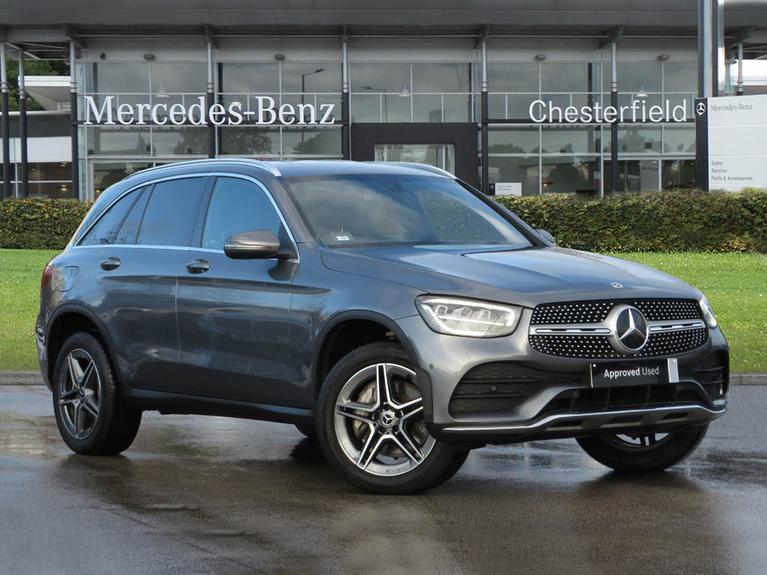 Used 2022 MERCEDES-BENZ Glc 2.0 GLC300e 13.5kWh AMG Line SUV 5dr Petrol Plug-in Hybrid G-Tronic+ 4MATIC Euro 6 (s/s) (333 ps) Grey at JCT600