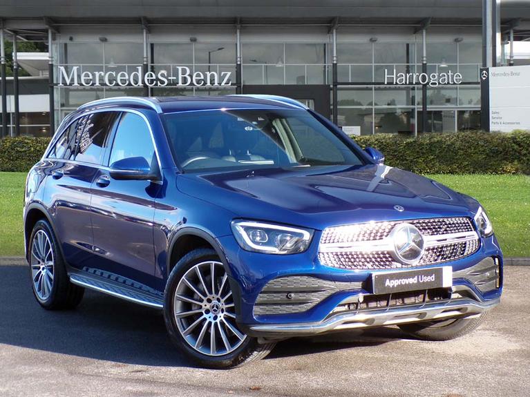 Used 2020 MERCEDES-BENZ Glc 2.0 GLC300h MHEV AMG Line (Premium) SUV 5dr Petrol Hybrid G-Tronic+ 4MATIC Euro 6 (s/s) (272 ps) Brilliant Blue Metallic at JCT600