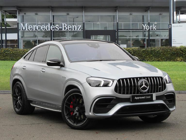 Used 2023 MERCEDES-BENZ Gle 4.0 GLE63 V8 BiTurbo MHEV AMG S Coupe 5dr Petrol Hybrid SpdS TCT 4MATIC+ Euro 6 (s/s) (634 ps) Silver at JCT600