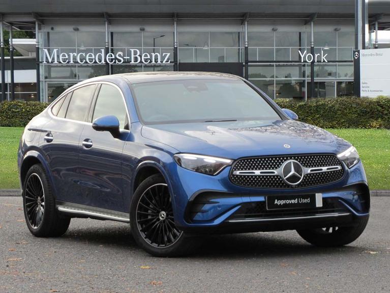 Used 2023 MERCEDES-BENZ Glc 2.0 GLC300dh MHEV AMG Line (Premium Plus) Coupe 5dr Diesel Hybrid G-Tronic+ 4MATIC Euro 6 (s/s) (291 ps) Blue at JCT600