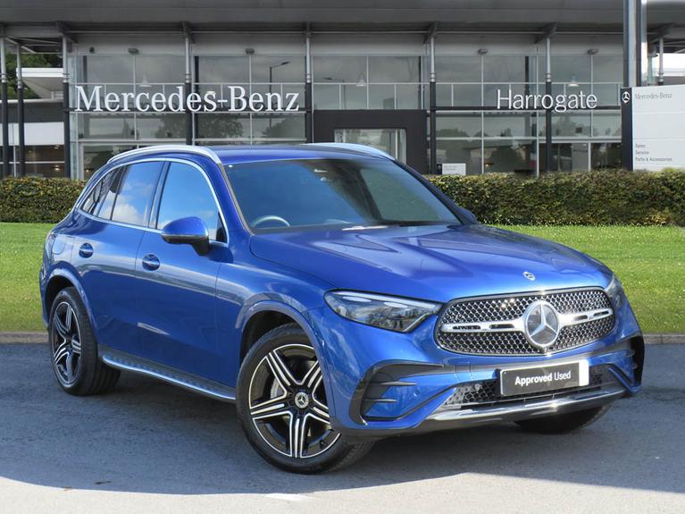 Used 2024 MERCEDES-BENZ Glc 2.0 GLC300dh MHEV AMG Line (Premium) SUV 5dr Diesel Hybrid G-Tronic+ 4MATIC Euro 6 (s/s) (291 ps) Spectral Blue Metallic at JCT600