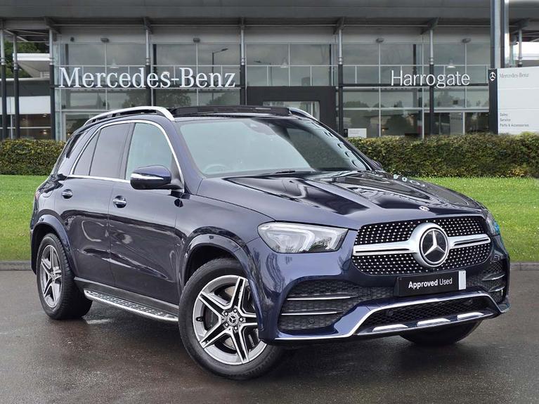 Used 2019 MERCEDES-BENZ Gle 3.0 GLE450h MHEV AMG Line (Premium Plus) SUV 5dr Petrol G-Tronic 4MATIC Euro 6 (s/s) (7 Seat) (389 ps) Cavansite Blue Metallic at JCT600