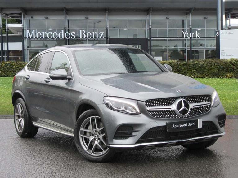 Used 2018 MERCEDES-BENZ Glc 2.1 GLC250d AMG Line Coupe 5dr Diesel G-Tronic 4MATIC Euro 6 (s/s) (204 ps) Grey at JCT600