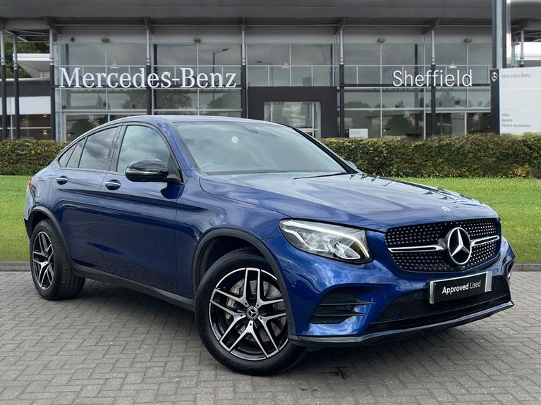 Used 2018 MERCEDES-BENZ Glc 2.1 GLC250d AMG Line (Premium) Coupe 5dr Diesel G-Tronic+ 4MATIC Euro 6 (s/s) (204 ps) Blue at JCT600