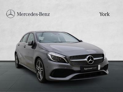 2017 MERCEDES-BENZ A Class 1.6 A180 AMG Line (Premium Plus) Hatchback 5dr Petrol 7G-DCT Euro 6 (s/s) (122 ps) at JCT600