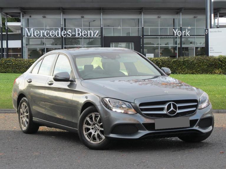 Used 2017 MERCEDES-BENZ C Class 2.0 C200 SE Saloon 4dr Petrol G-Tronic+ Euro 6 (s/s) (184 ps) Grey at JCT600