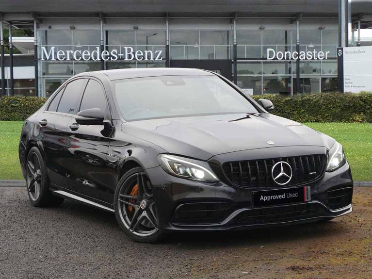 Used 2018 MERCEDES-BENZ C Class 4.0 C63 V8 BiTurbo AMG S (Premium) Saloon 4dr Petrol SpdS MCT Euro 6 (s/s) (510 ps) Black at JCT600