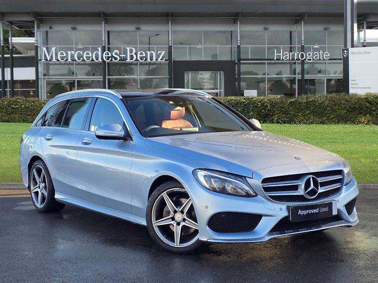 Used 2015 MERCEDES-BENZ C Class 2.0 C200 AMG Line Premium Estate 5dr Petrol 7G-Tronic+ Euro 6 (s/s) (184 ps) Silver at JCT600