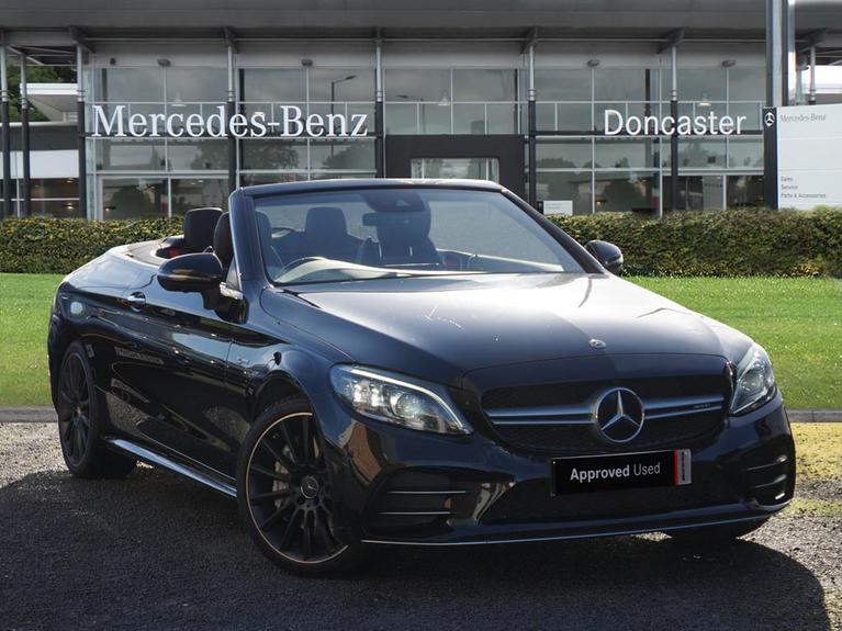 Used 2019 MERCEDES-BENZ C Class 3.0 C43 V6 AMG (Premium Plus) Cabriolet 2dr Petrol G-Tronic+ 4MATIC Euro 6 (s/s) (390 ps) Black at JCT600