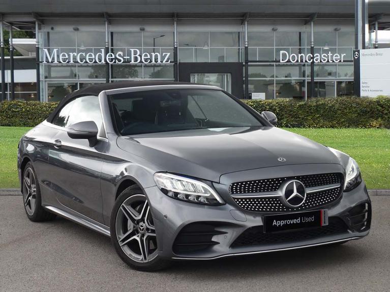 Used 2018 MERCEDES-BENZ C Class 1.5 C200 MHEV AMG Line Cabriolet 2dr Petrol G-Tronic+ Euro 6 (s/s) (198 ps) Grey at JCT600